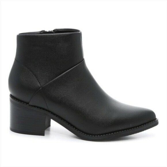 Blondo Womens Eileen Black Ankle Boots Size 8 Waterproof